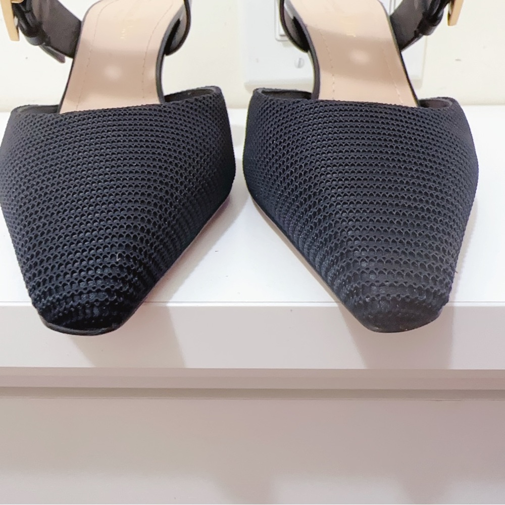 CHRISTIAN DIOR Technical Fabric Calfskin D-Dior Heeled Mule - Picture 9 of 11